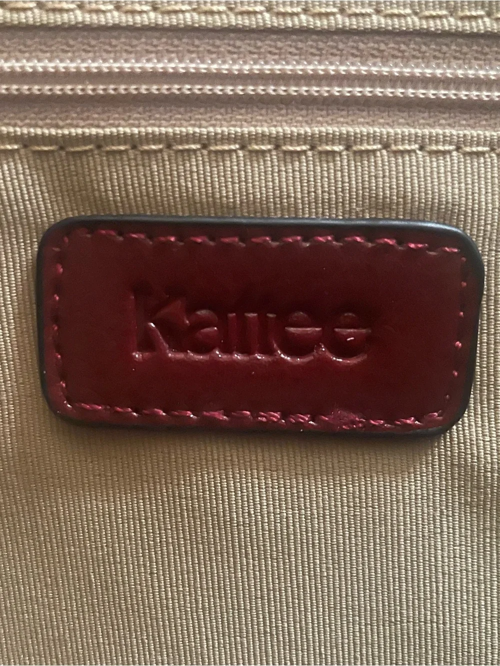 Kattee Burgundy Leather Briefcase Bag